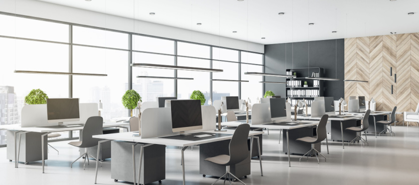 Open office ready for a fresh start after commercial cleaning in Fort Lauderdale